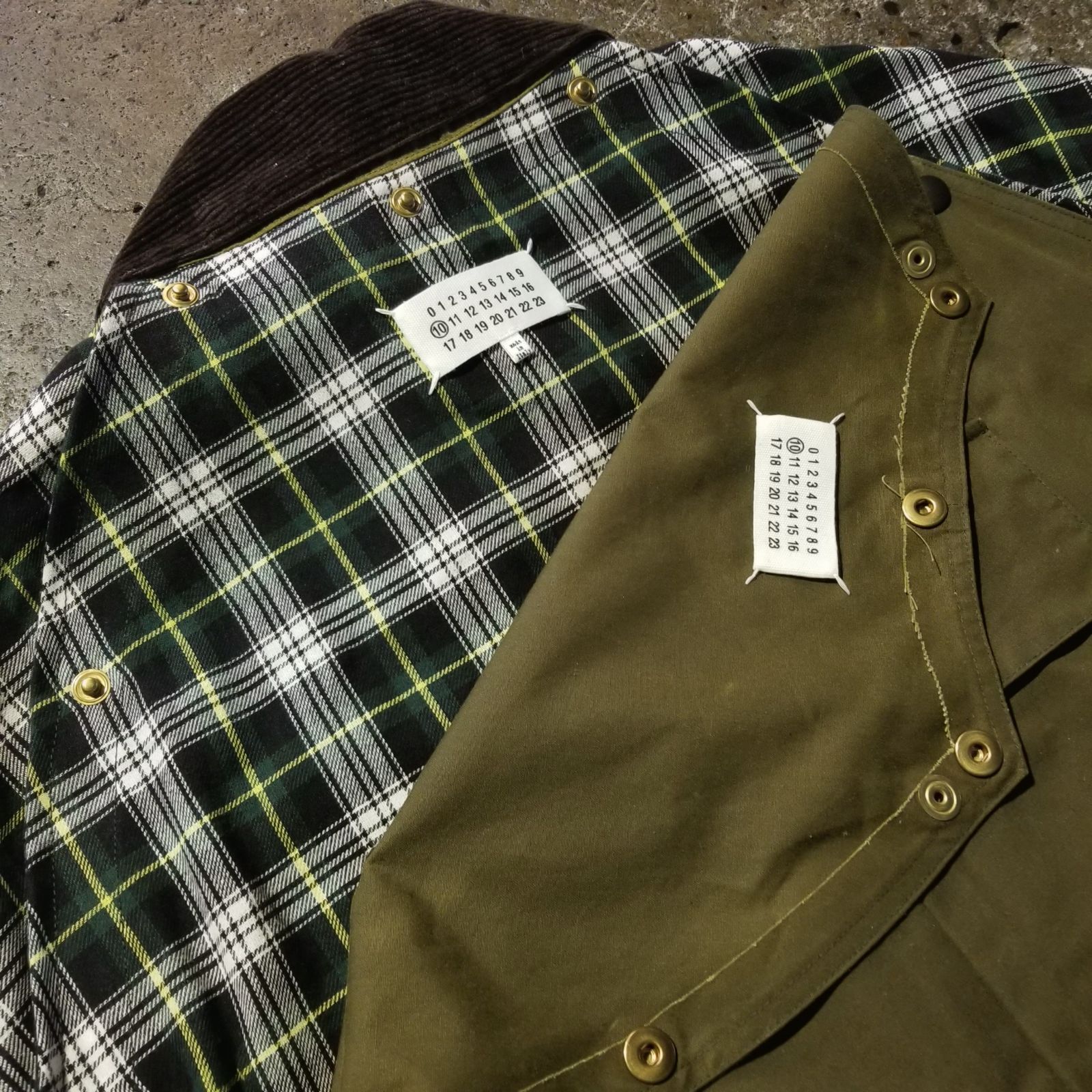 Maison Margiela 22ss Anonymity of the lining Caban Coat 46