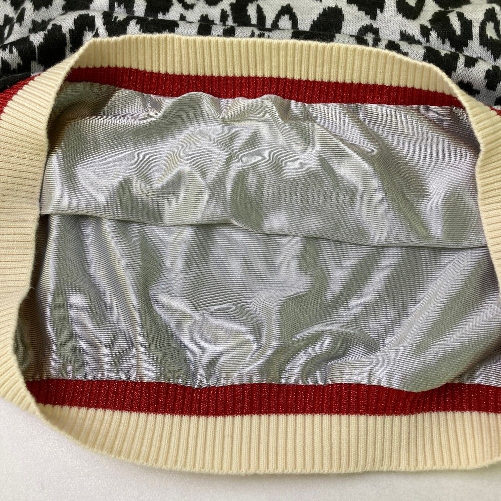 ARCHIVIO アルチビオ 裏地付き ニットベスト レオパード柄 サイズ：40 ARCHIVIO アルチビオ 裏地付き ニットベスト レオパード柄