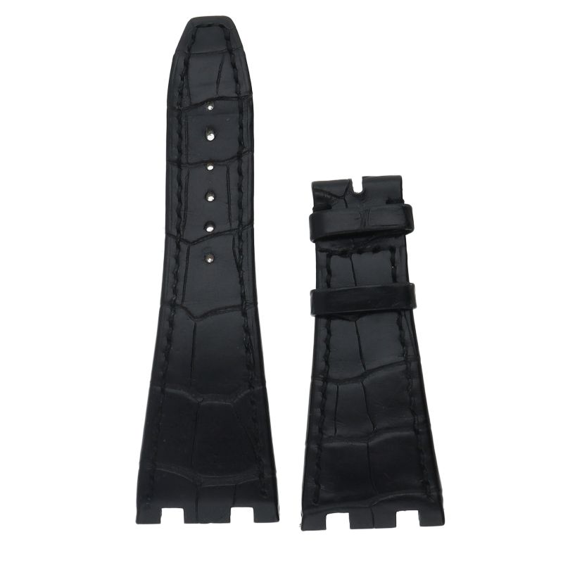 AP オーデマピゲ 純正 クロコベルト(黒) メンズ ジュールオーデマ用 AP オーデマピゲ 純正 クロコベルト(黒) メンズ ジュール