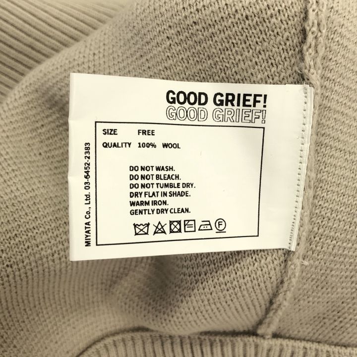【GOOD GRIEF/グッドグリーフ】Cashmere Logo Knit vectorpremium_081-102504150155