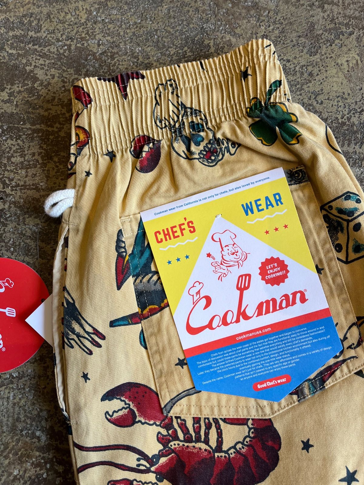 COOKMAN CHEF PANTS Old Tattoo Beige タトゥーベージュ