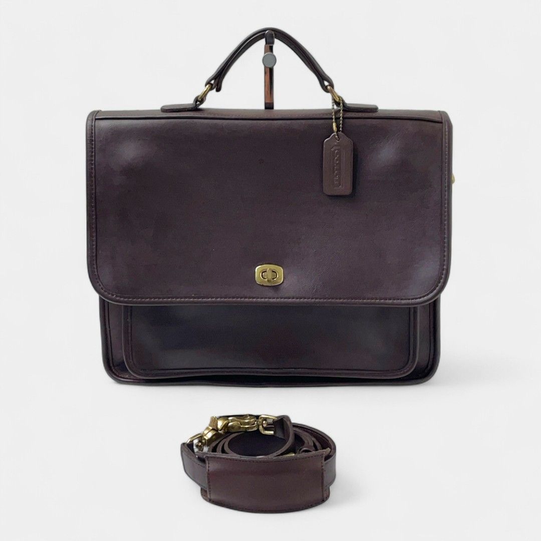 新品　オールドコーチ　5181 ブラウン オールドコーチ 5181 レザー ショルダーバック 中古 美品｜Yahoo