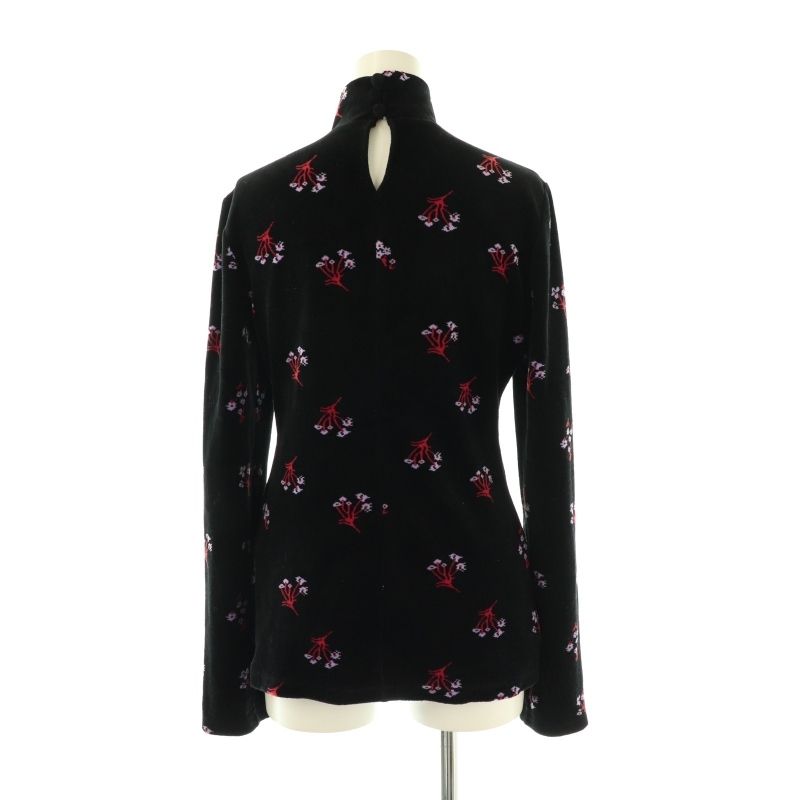 マメクロゴウチ Mame Kurogouchi Floral Velour Jacquard High