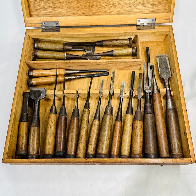 突き鑿 セット 由助 突き鑿 2本セット 大工道具 オンライン