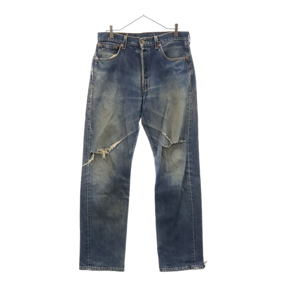 Levi's (リーバイス) 501 ボタン裏刻印553 ボタンフライ 平行ステッチ デニムパンツ ジーンズ W33L32 インディゴ
