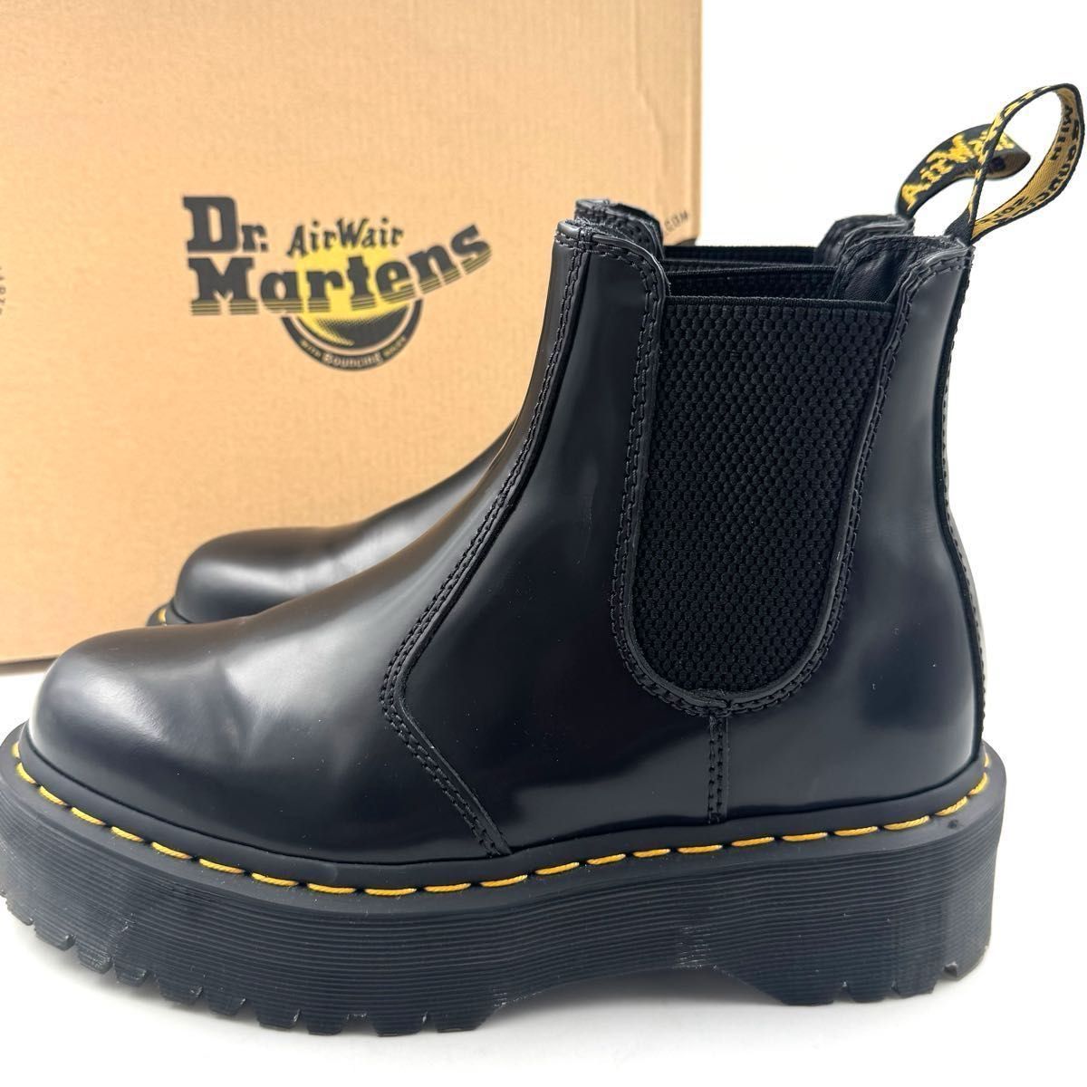 Dr Martens 2976 QUAD サイドゴアブーツ チェルシーブーツ ドクターマーチン ブラック 箱 UK5 24cm