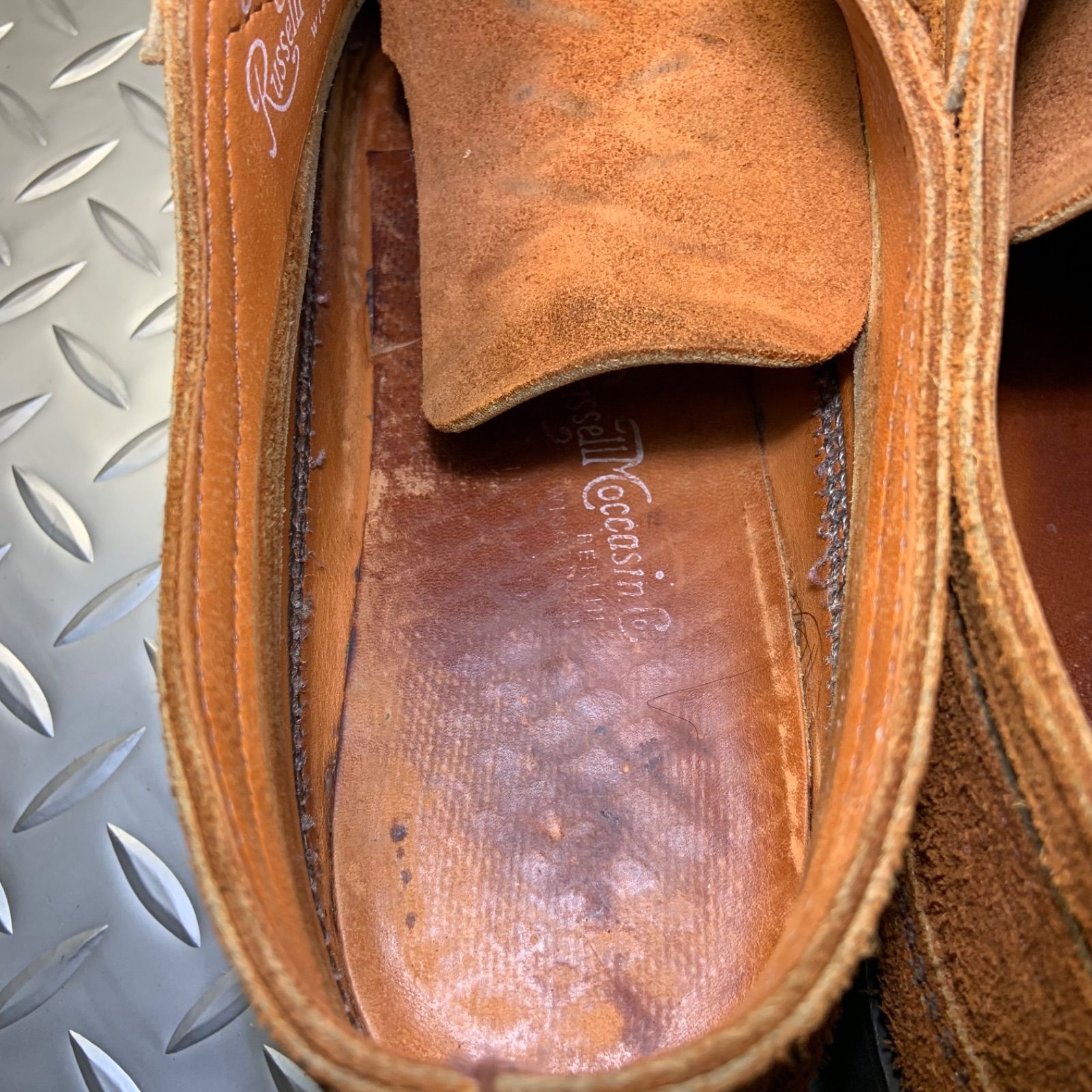 ☆UNUSED × Russell Moccasin HURON MOCCASIN US8E JP26cm アン