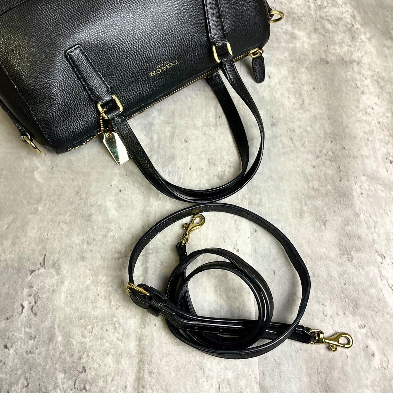 ✨良品✨ COACH コーチ 2way ハンドバッグ ショルダーバッグ ゴールド 
