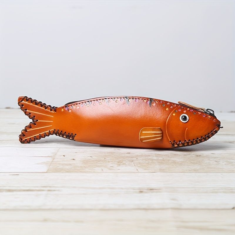 ヘッドレイヤー牛革 横型ジッパーバッグ