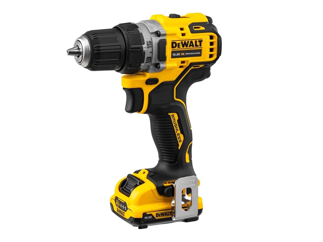 デウォルト(DEWALT) コードレス ドリルドライバー 電動工具 穴あけ 締付工具 【オンライン限定商品】コンパクトシリーズ ブラシレスモーター  10.8V バッテリー2個 充電器 付き - メルカリ