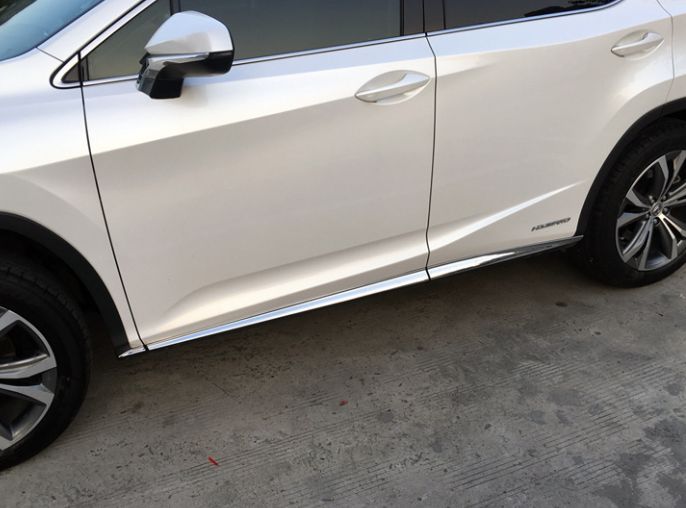 レクサスRX200t 450h 2016- モデル ドアモール ABS電気メッキ仕上げ｜6枚セット｜車両保護＆高光沢｜簡単取り付け