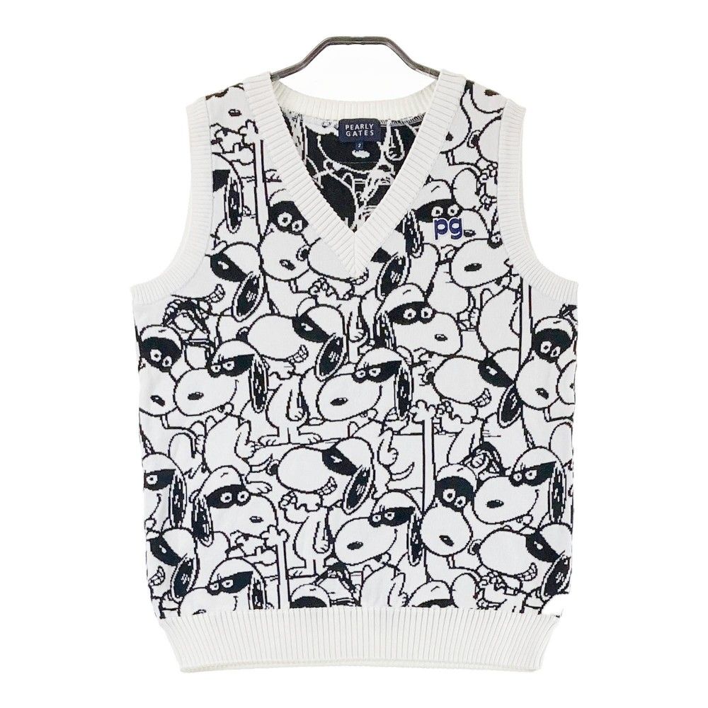 サイズ：2 PEARLY GATES パーリーゲイツ × PEANUTS ニットベスト