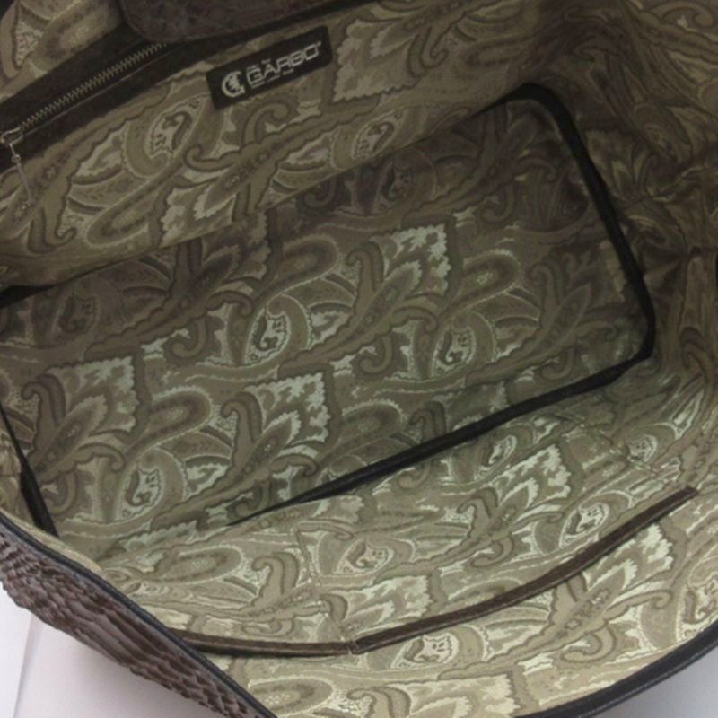 新品 JRA GARBO ハンドバッグ ビジネスバッグバッグ パイソン ブラウン 新品 JRA GARBO ハンドバッグ ビジネスバッグバッグ パイソン