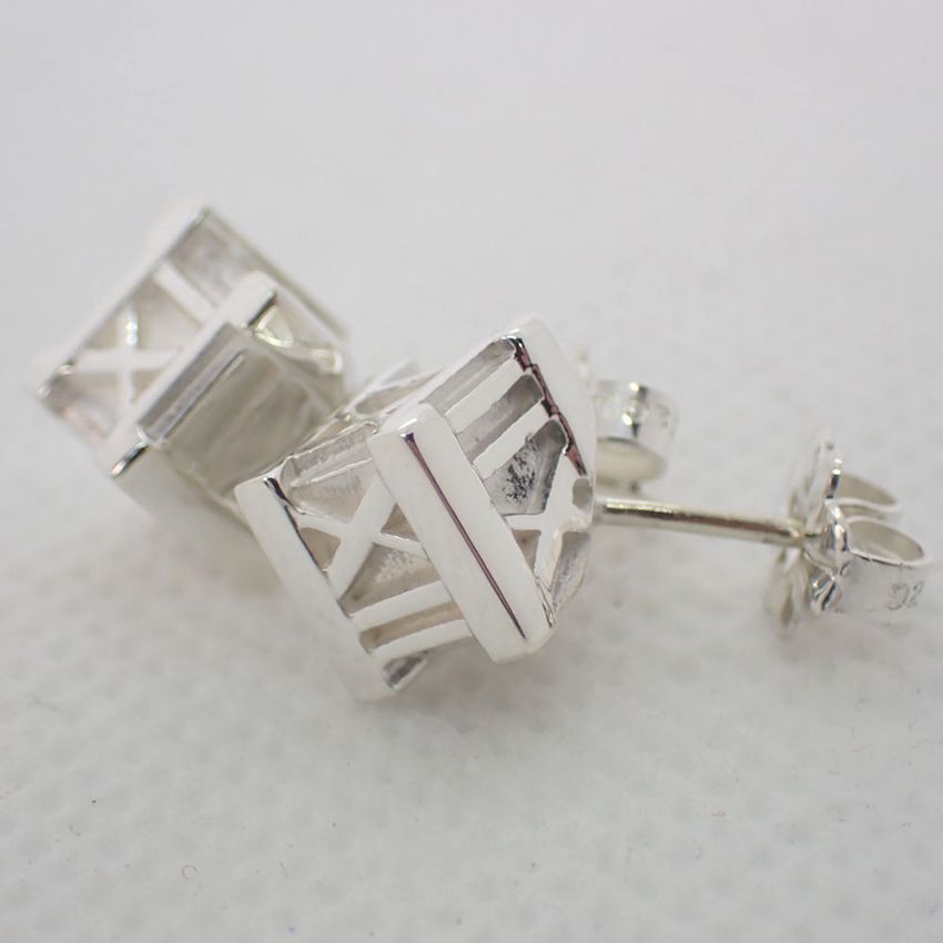 ティファニー 925 アトラス キューブ ピアス[g85-97］ - JewelerCHIC