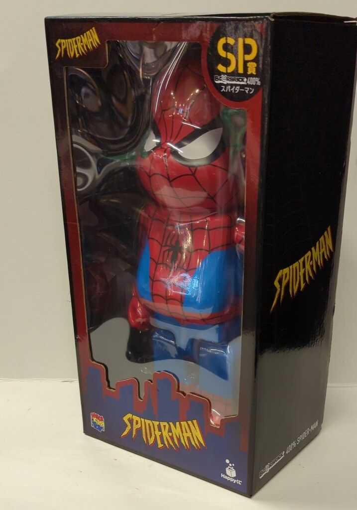 Happyくじ ベアブリックSP賞 400% スパイダーマン happyくじ ハッピー