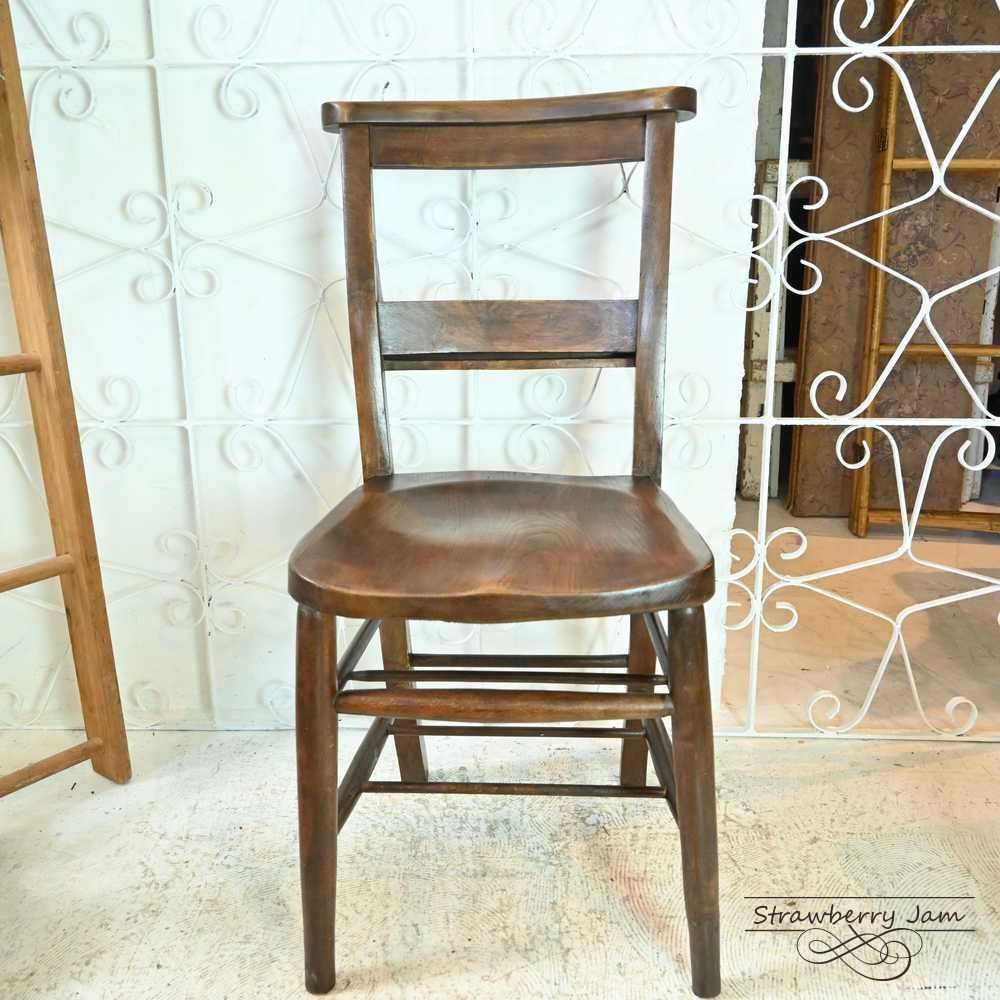 L3705-17-3 英国アンティーク チャーチチェア ヴィクトリアン