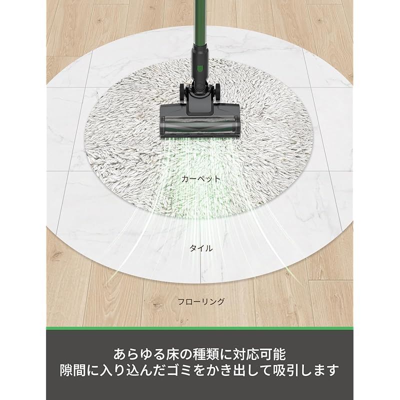 掃除機 コードレス【45KPa強力吸引&自立式】V9PRO コードレス