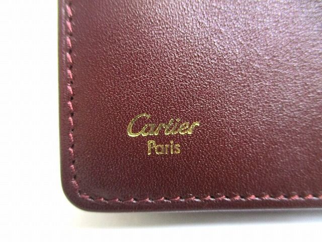 カルティエ Cartier マスト ドゥ カルティエ カーフスキン 2つ折り 長 