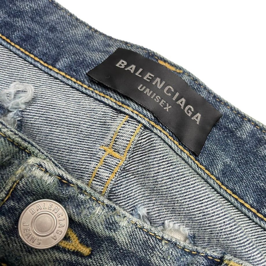 Balenciaga Super Destroyed Baggy Trousers - Farfetch