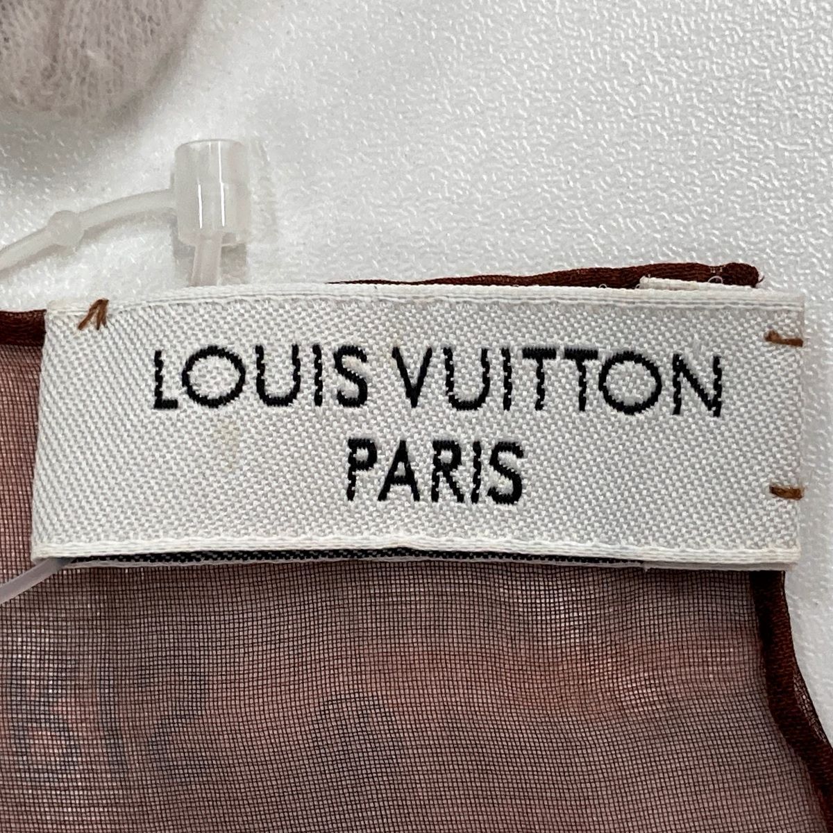 Louis Vuitton ルイ・ヴィトン スカーフ ストール シースルー ブラウン