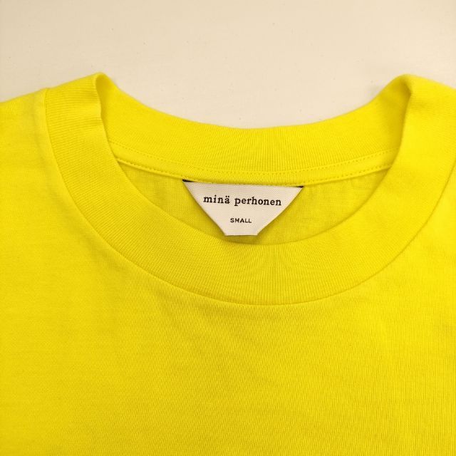 mina perhonen - mina perhonen choucho EV0520 サイズS 刺繍 半袖Ｔシャツ カットソー イエロー レディース ミナペルホネン【中古】5-0515S∞ mina perhonen choucho EV0520 サイズS 刺繍 半袖Tシャツ