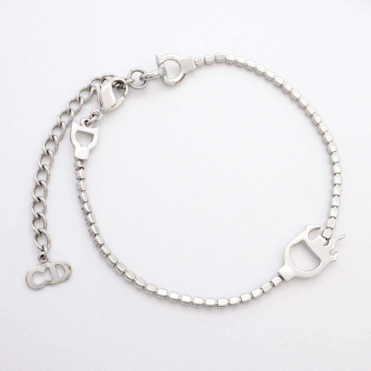 ☆SALE【5jfb0609】クリスチャンディオール ブレスレット Dロゴ