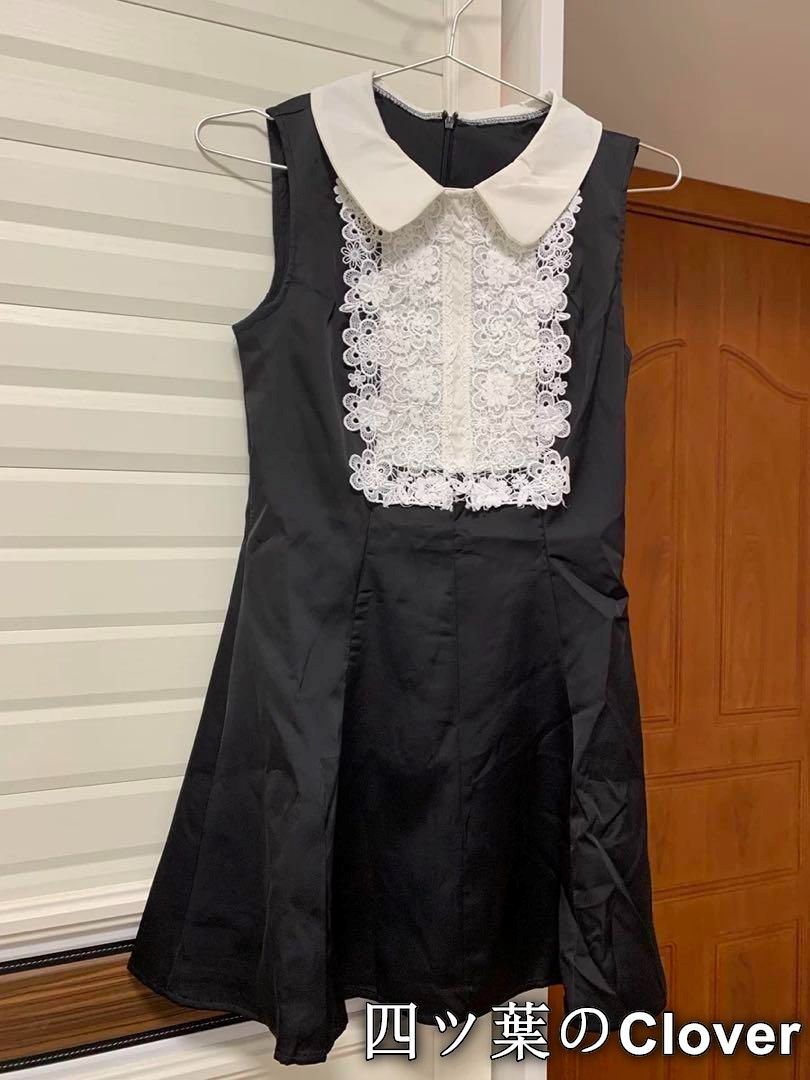 ミニ丈レースワンピース