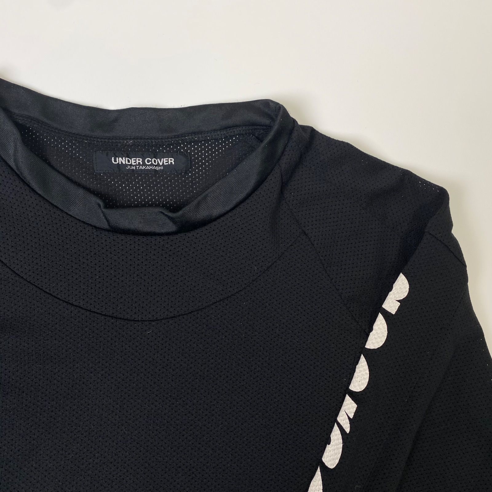 UNDERCOVER 96AW WIRE期 ヘンリーネックメッシュ切替カットソー UNDERCOVER 96AW WIRE期 ヘンリーネックメッシュ切替カットソー