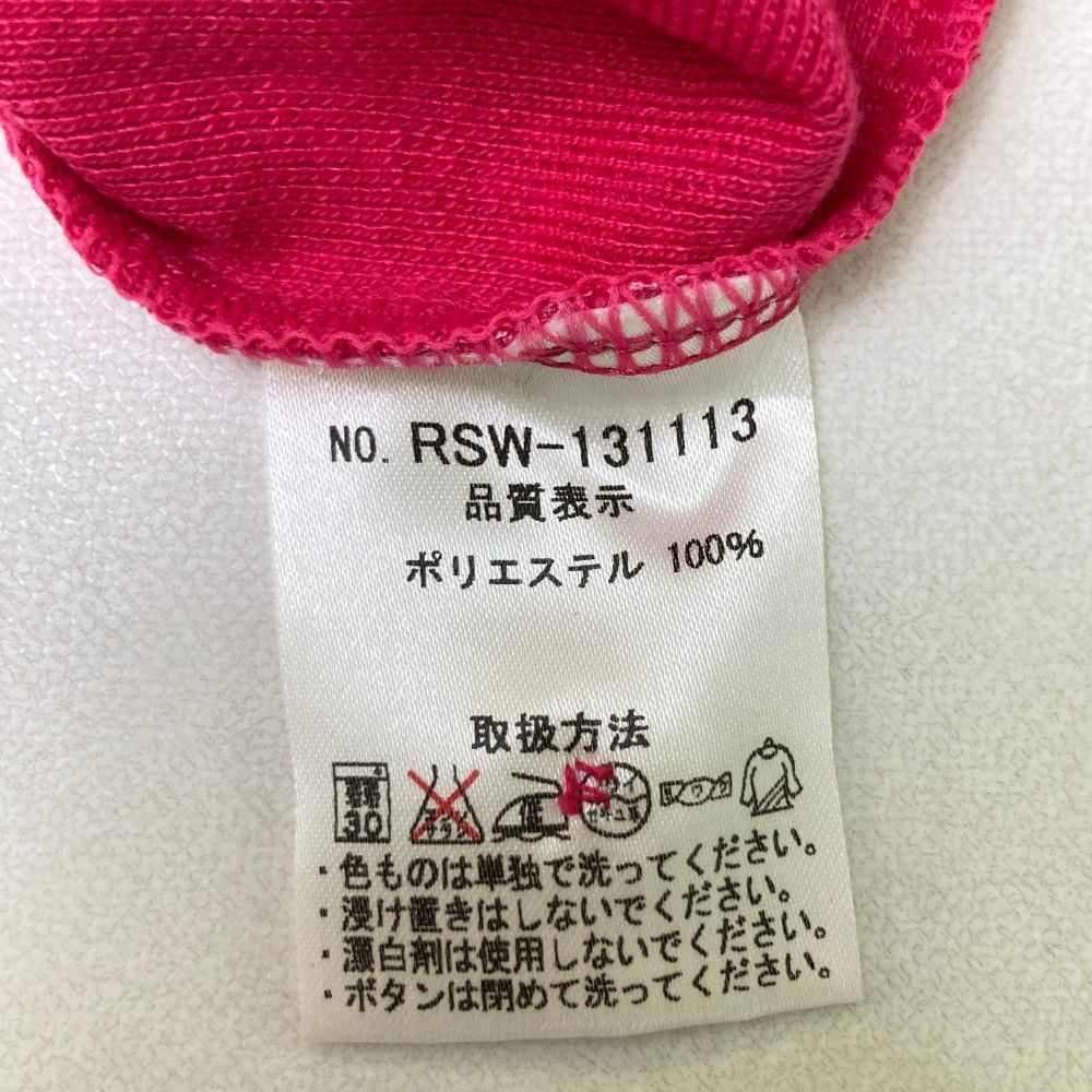 サイズ：2 RUSSELUNO ラッセルノ 半袖ポロシャツ 総柄 ピンク系