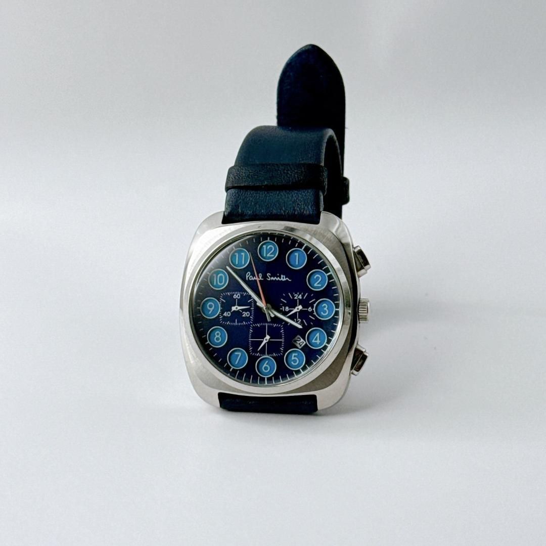 高品質 【動作確認済】Paul Smith ダイヤルクロノグラフ 動作確認済