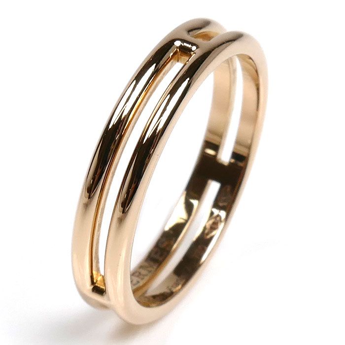 HERMES エルメス K18PG ピンクゴールド アリアンヌ リング 指輪 H119836B 00051 11号 51 3.0g レディース