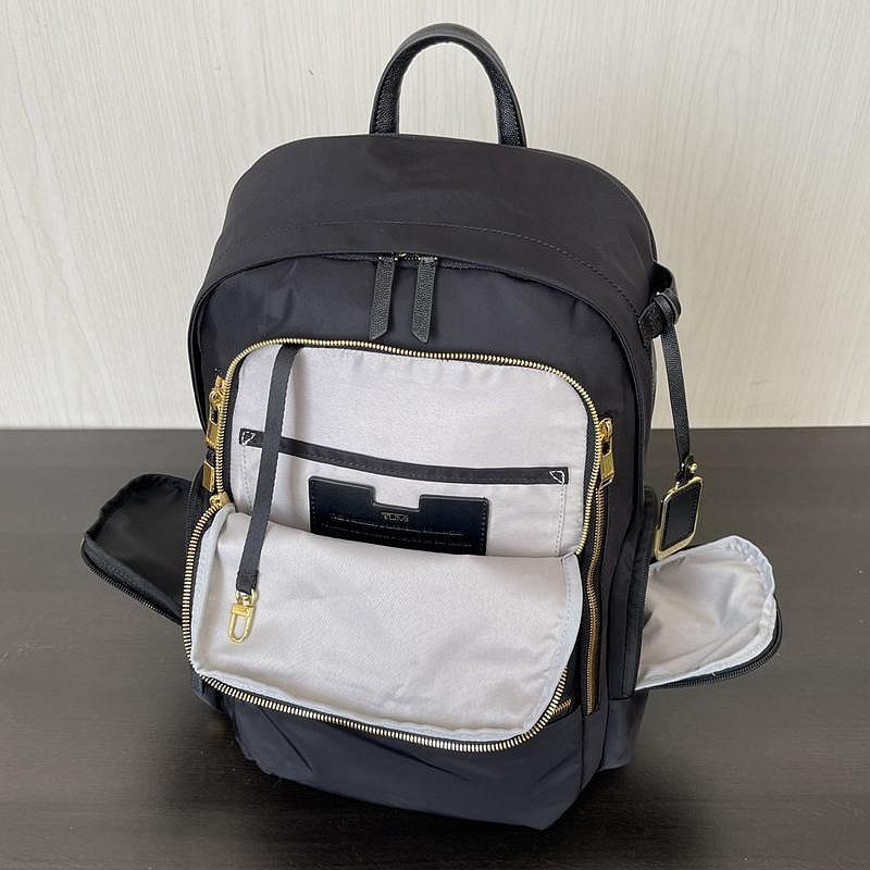 TUMI VOYAGEUR 196600「セリーナ」バックパックブラックゴールド