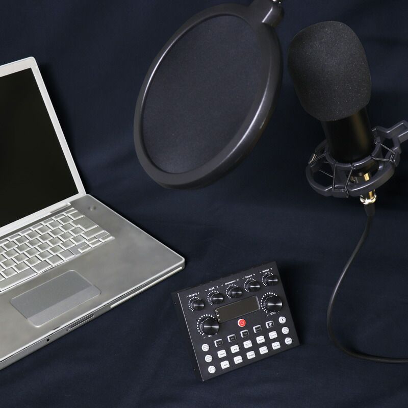 オーディオインターフェイス マイク スタンド セット 多機能 スマホ