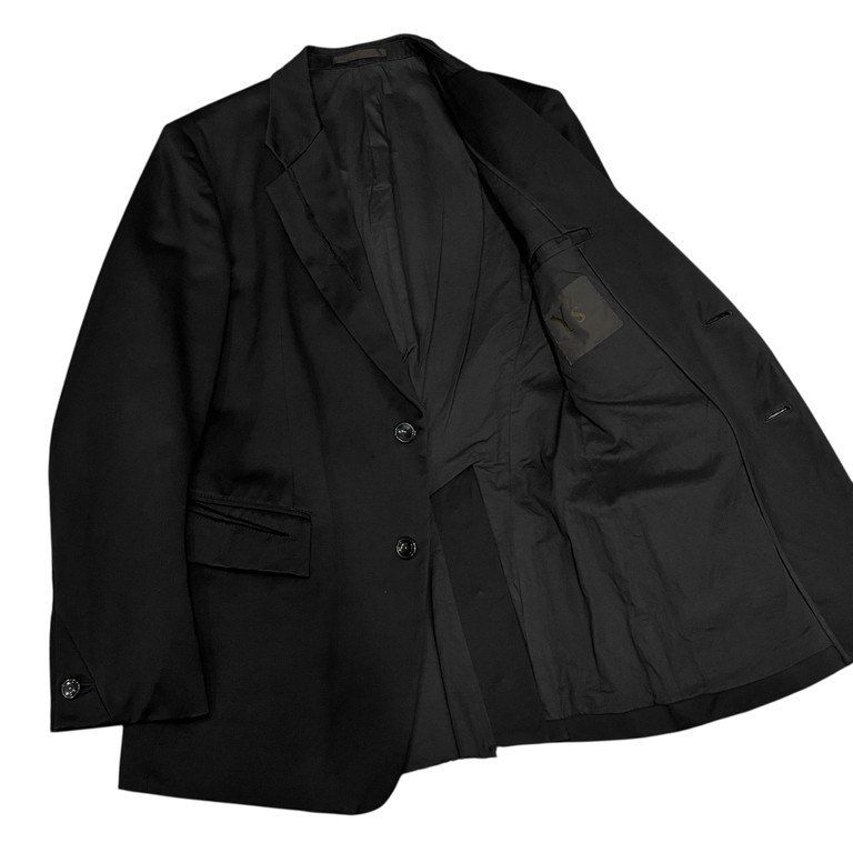 y's ブラック テーラードジャケット ウエスタンテーラードジャケット（ホースハイド） ブラック Y710