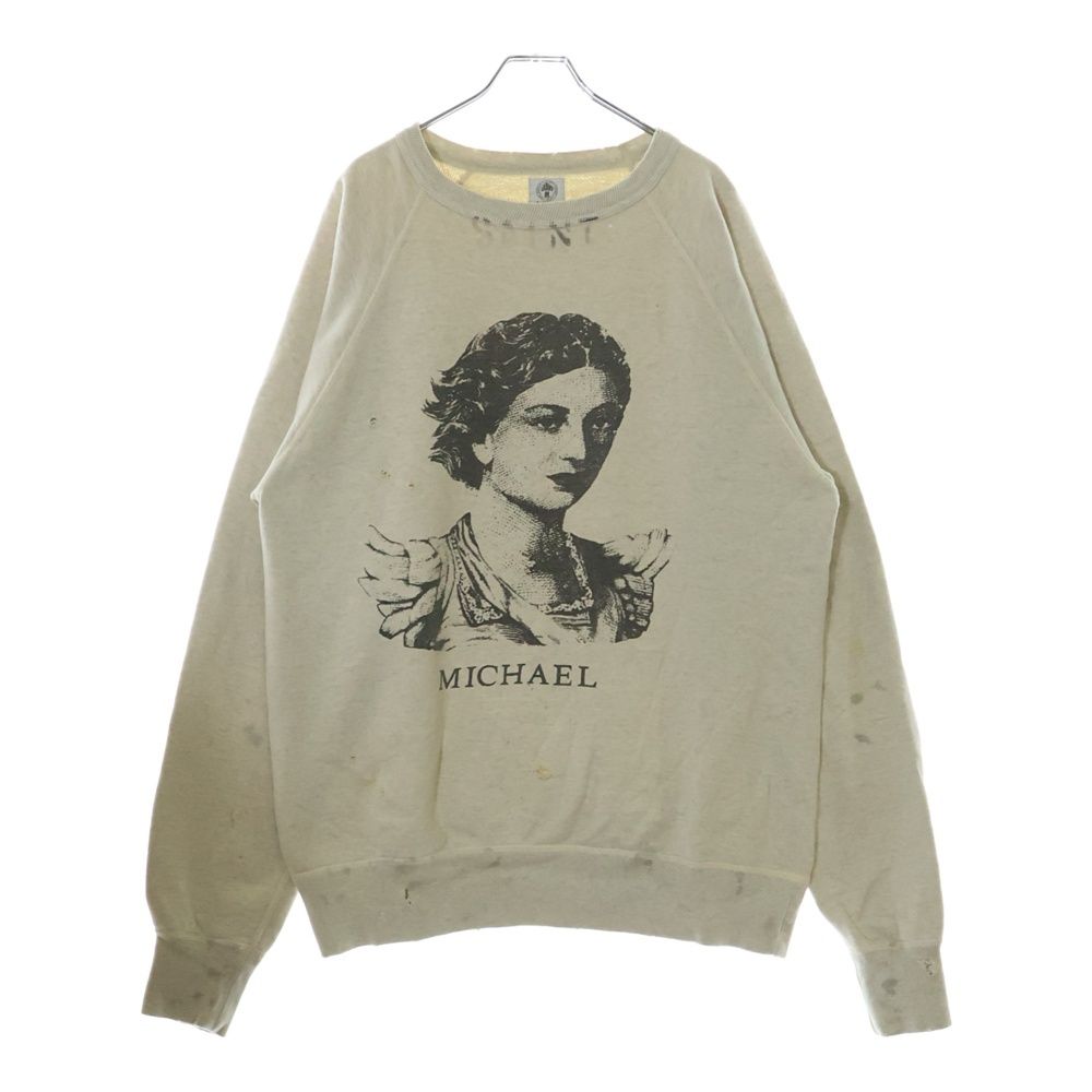 専用【21SS☆国内正規品】RAGLAN SWEAT SH/mich/GRY SAINT MICHAEL (セントマイケル) 21SS RAGLAN SWEAT SHIRT