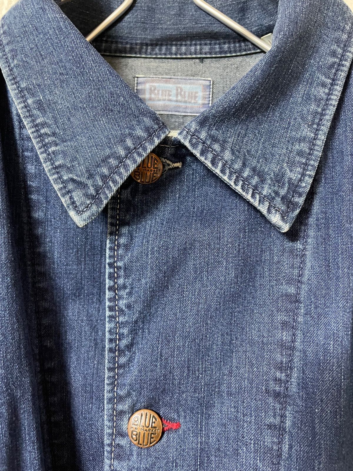 Z1343【美品】BLUE BLUE ブルーブルー カバーオール デニム