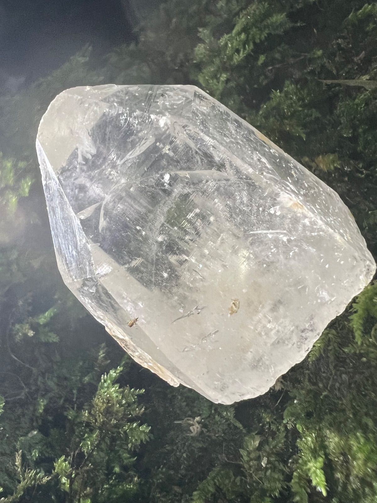 龍脈の精髄 虹入りカテドラル水晶 「純白の守護」（売上の一部は保護猫活動に使用） 龍脈の精髄 ― 虹入りカテドラル水晶 「純白の守護と浄化の光」（売上の