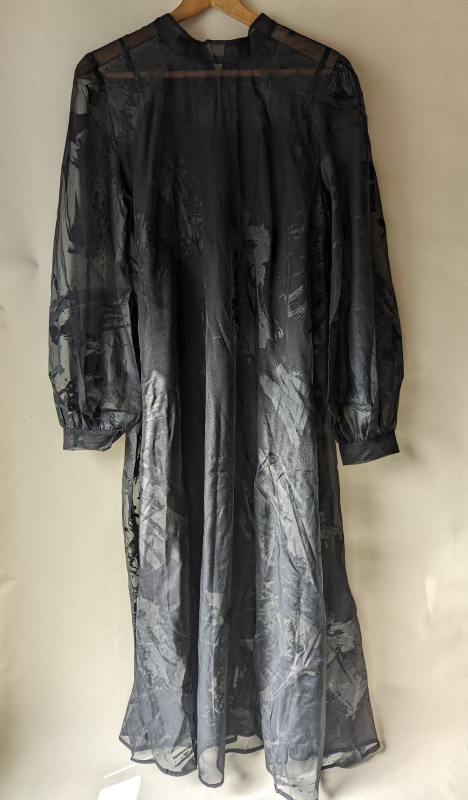 新品 AMERI VINTAGE アメリヴィンテージ RUBBER PAINT ART SHEER DRESS