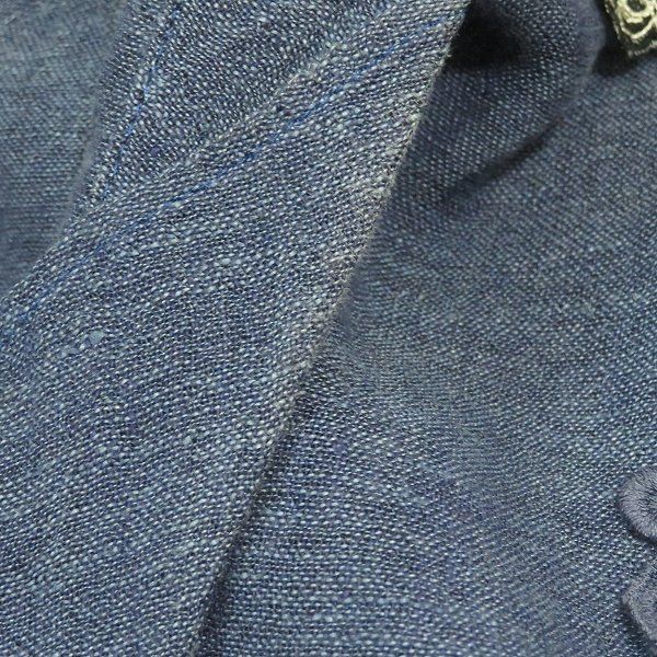 インポートロッサ　レースジャケット46 snc インポートロッサ import Rossa ジャケット 46 紺 麻 レース 刺繍
