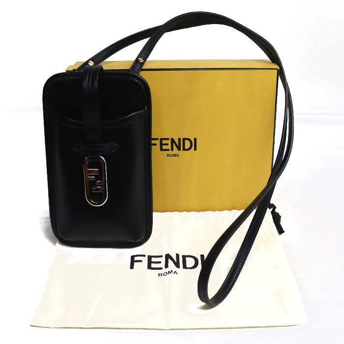 FENDI フェンディ フォンポーチ ポーチ ブラック 7VS131 レディース