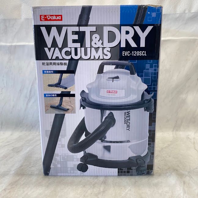 開封済・未使用品】イーバリュー(E-Value) 乾湿両用掃除機 12L 開封済・未使用品】イーバリュー(E-Value) 乾湿両用掃除機 12L