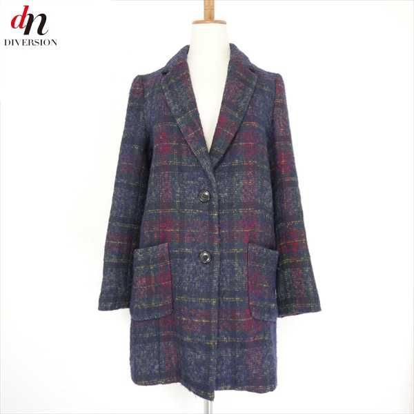 14AW 14FW Khaju カージュ ウール混 チェック チェスターコート  