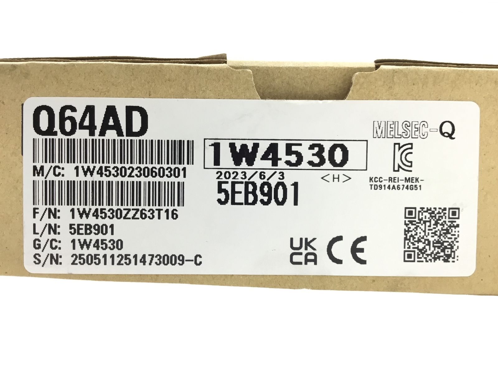 MITSUBISHI 三菱電機 PLC I Oモジュール MELSEC-Q アナログ入力ユニット Q64AD IT5143J9R90L エコツール半田店 M02