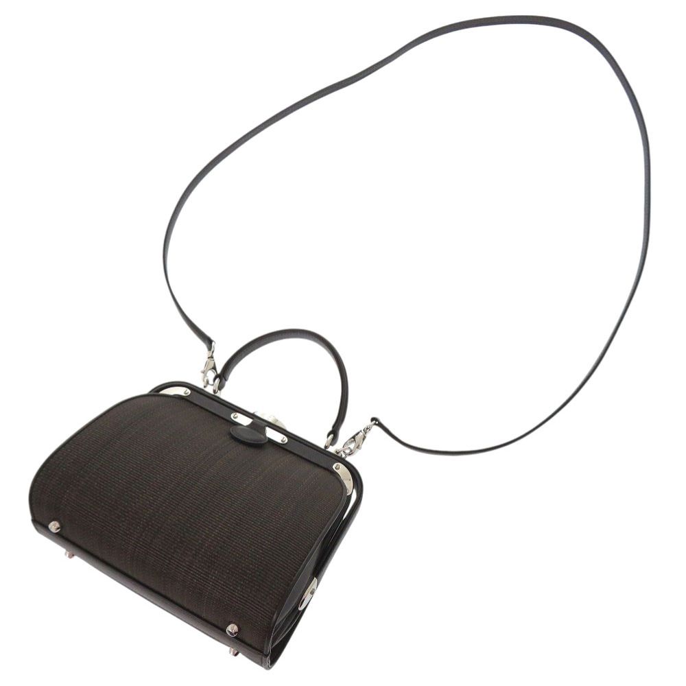 美品 コンテス ホースヘアー レザー ダークブラウン 2WAY