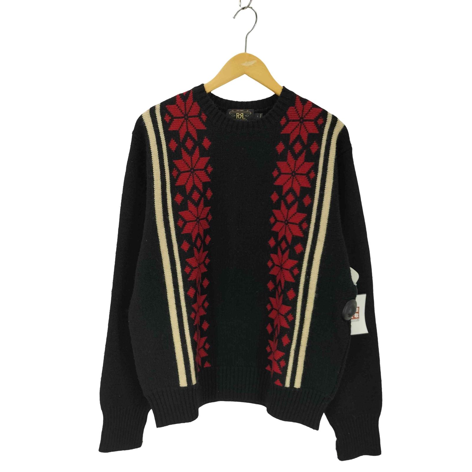 90s RRL コットンニット　三星タグ ダブルアールエルラルフローレン RRL RALPH LAUREN 90S 三ツ星