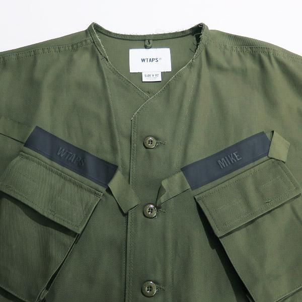 WTAPS ダブルタップス 24SS SCOUT 01/LS/COTTON.TWILL.03 241WVDT-SHM03 スカウト ロングスリーブ シャツ 長袖 オリーブ