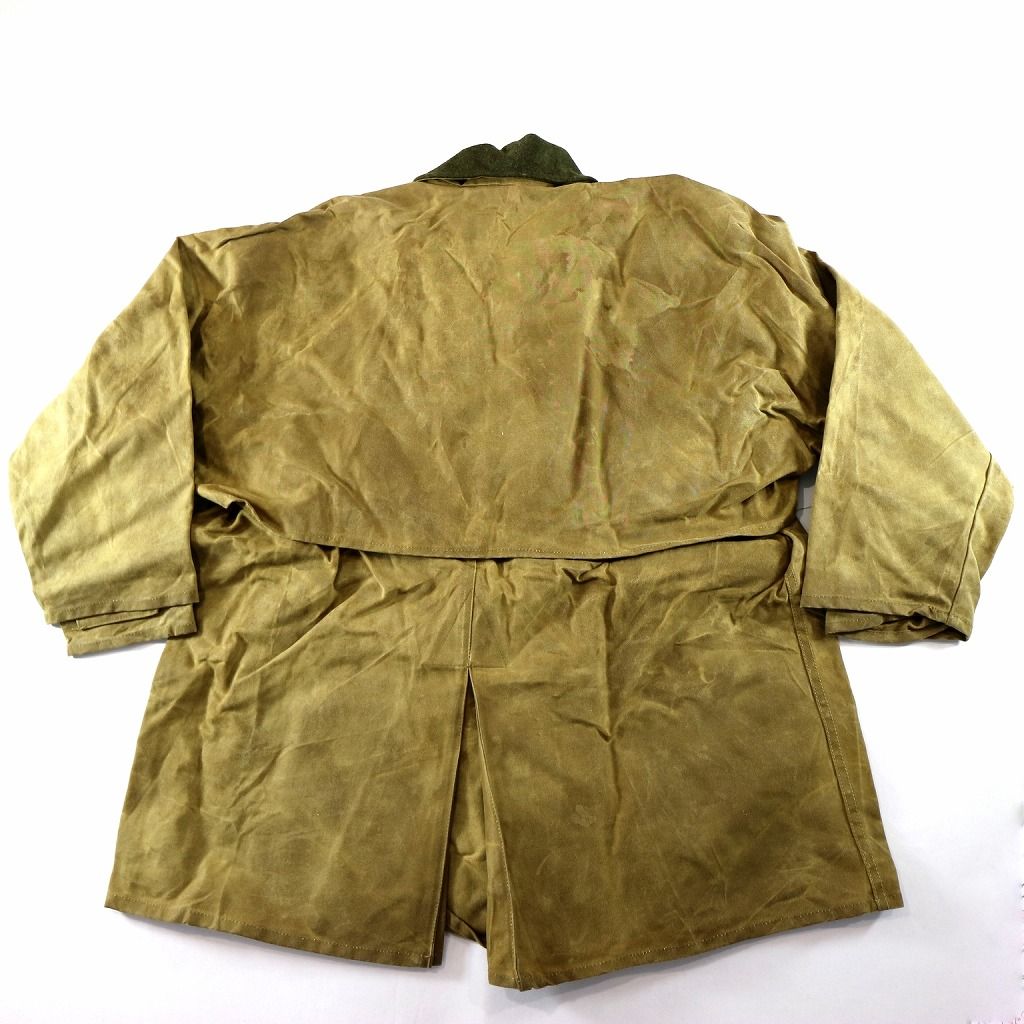 70年代 USA製 FILSON フィルソン オイルドハンティングジャケット アウトドア  ワーク ベージュ (メンズ XL) 中古 古着 O0246 70年代 USA製 FILSON フィルソン オイルドハンティングジャケット