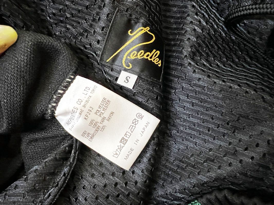 needles JEANS FACTORY別注 KP393 黒緑 M メンズ