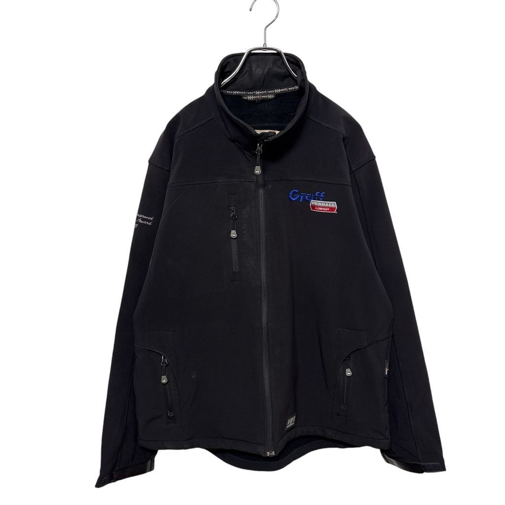 HELLY HANSEN 企業ロゴ刺繡 ソフトシェルジャケット S-2696