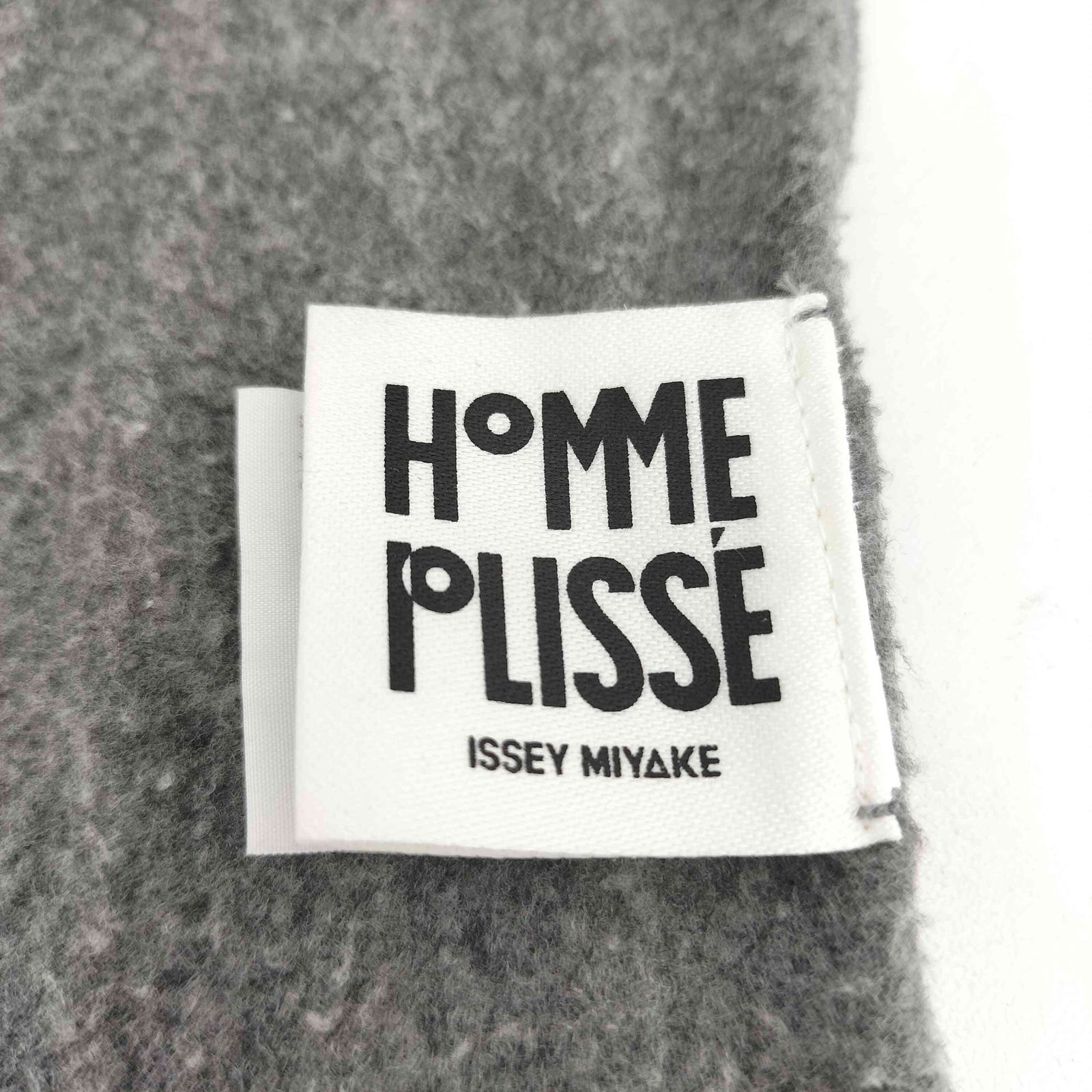 信頼性 オムプリッセイッセイミヤケ HOMME PLISSE ISSEY MIYAKE レーヨン混 プリーツ フリースマフラー メンズ 表記無 100％ 本物保証!